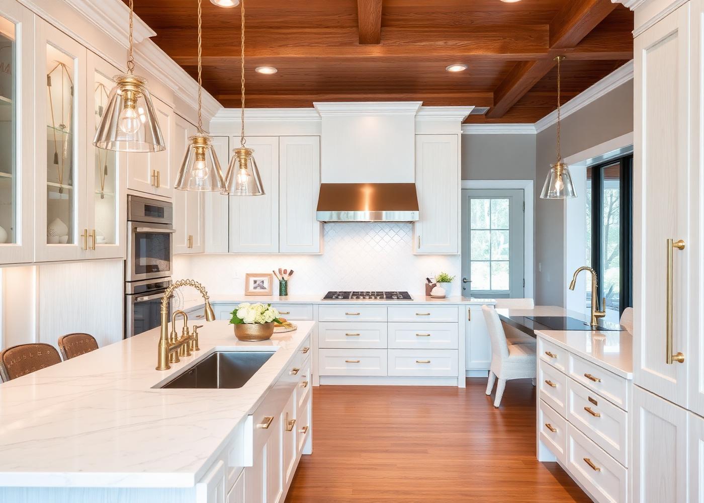 Modern white oak kitchen after remodel