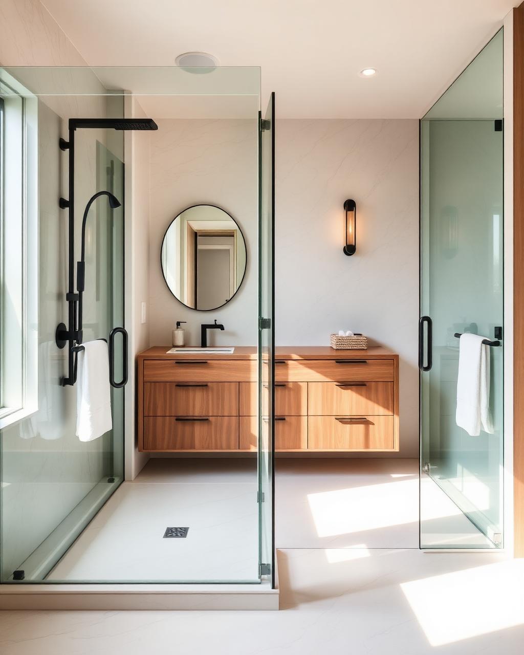 Walnut Wet-Room Bath