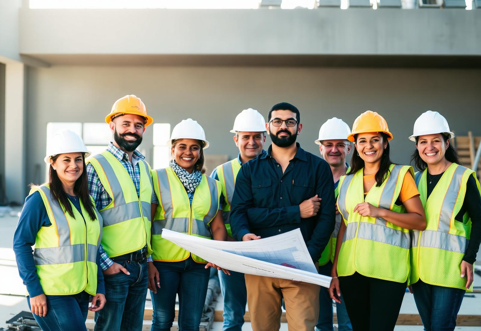 The Green Improvement project team on a Southern California job site